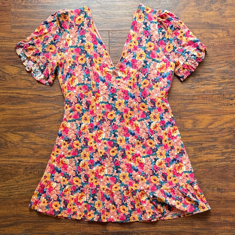 Sadie & Sage Colorful Floral Mini Dress